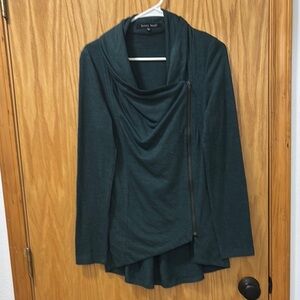 Sweet Rain Teal Asymmetrical Cardigan